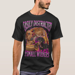 Camiseta Fácilmente Distraído por Salchichas Pequeñas Diver