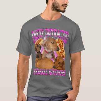 Camiseta Fácilmente Distraído por Salchichas Pequeñas Diver