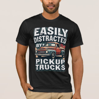 Camiseta Fácilmente Distraído por viejos camiones de recogi