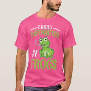 Camiseta Fácilmente Distraídos Por Ranas Anfibios Cute Rana