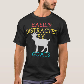 Camiseta Fácilmente Distratizado por cabras graciosas y vie