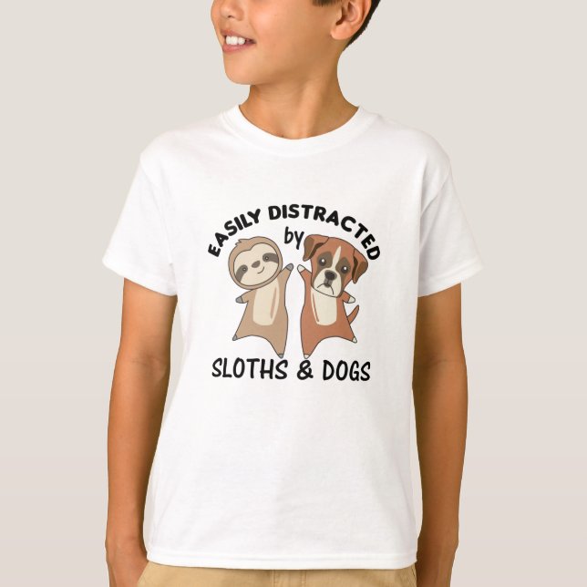 Camiseta Fácilmente Distratizado Por Las Llovias Y Perros P (Anverso)