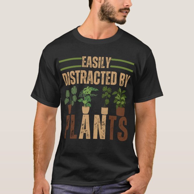 Camiseta Fácilmente Distratizado Por Las Plantas Para Las P (Anverso)