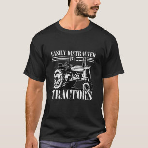 Camiseta Fácilmente Distratizado Por Los Tractores Granjero