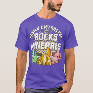 Camiseta Fácilmente Distratizado Por Minerales Rocks amp