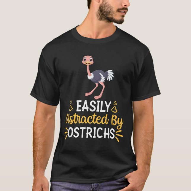 Camiseta Fácilmente Distratizado Por Ostrichs (Anverso)