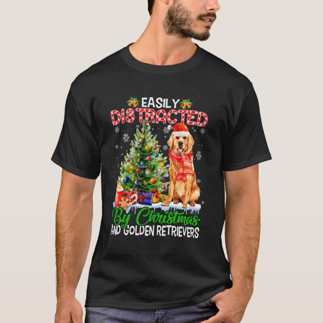 Camiseta Fácilmente Distratizado Por Y Golden Recuperadores (Anverso)