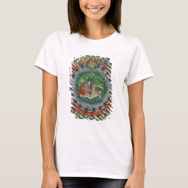 Camiseta Facsimile copy of Genesis 2:22 God created Eve, fr (Anverso)