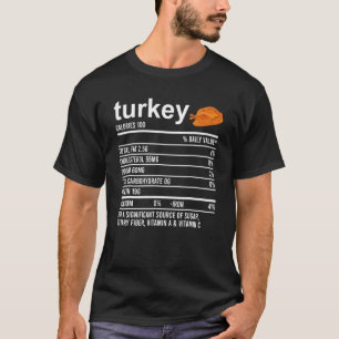 Camiseta Fact Fact (Hecho De Nutrición De Turquía)
