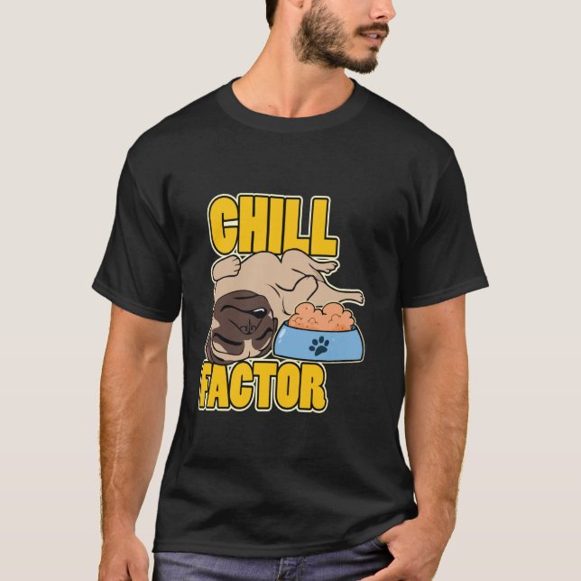 Camiseta Factor de Relajación Perrito Lindo Durmiendo Relax (Anverso)