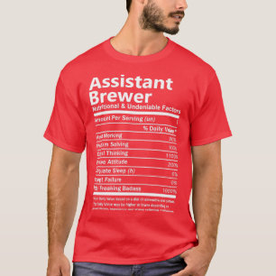 Camiseta Factor nutricional e innegable de la cerveza auxil
