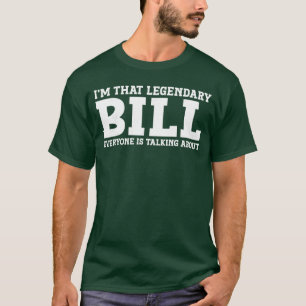 Camiseta Factura Nombre Personal Nombre Funny Bill vintage