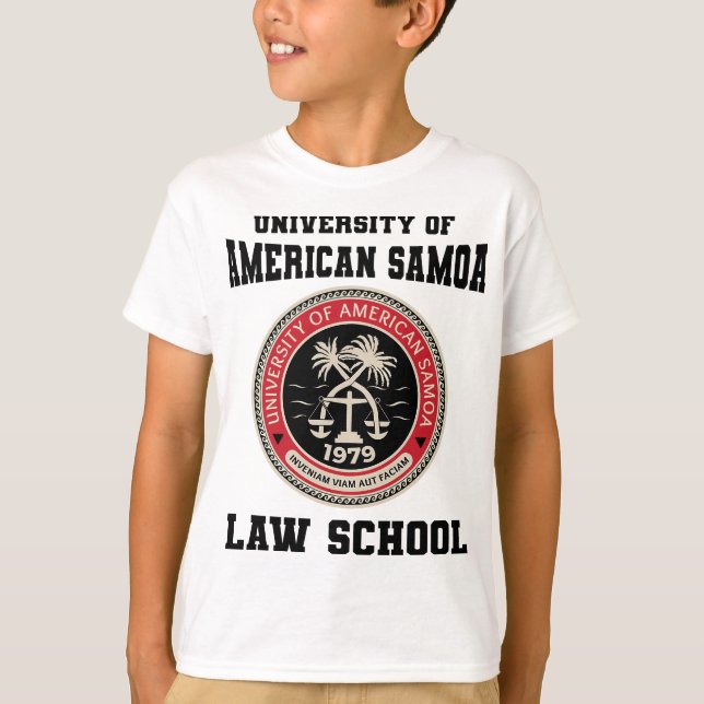 Camiseta Facultad de Derecho de la Universidad de Samoa Ame (Anverso)