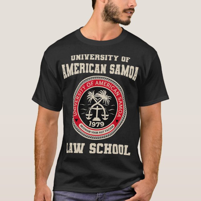 Camiseta Facultad de Derecho de la Universidad de Samoa Ame (Anverso)