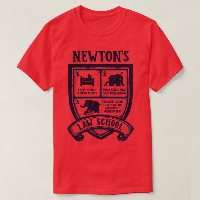 Camiseta Facultad de Derecho de Newton (Diseño del anverso)