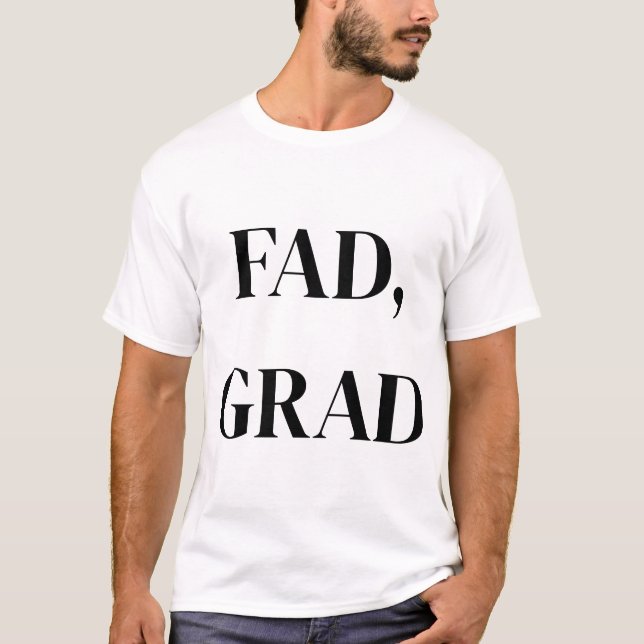 Camiseta FAD,Camiseta de graduación GRAD (Anverso)