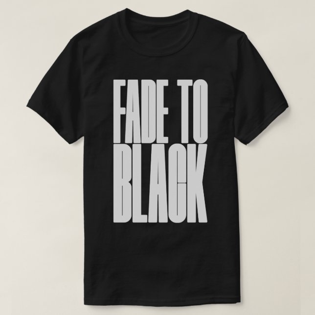 Camiseta FADE a negro (Diseño del anverso)
