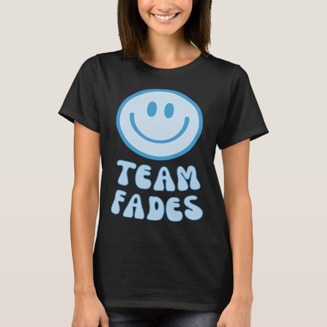 Camiseta Fades or Braids Gender Reveal Retro Team Fades (Anverso)