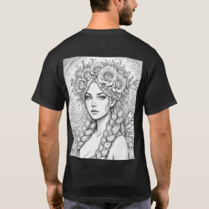 Camiseta Fae de Línea Artística de Hada Mágica – D