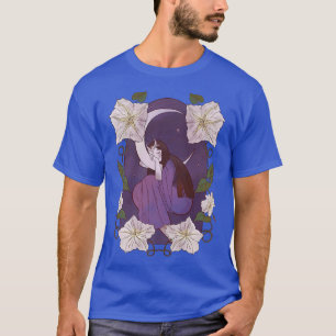 Camiseta Faerie Fairy Over The Moon Asleep Cute Midnight De