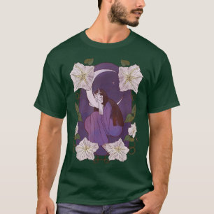 Camiseta Faerie Fairy Over The Moon Asleep Cute Midnight De