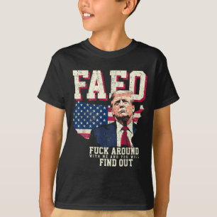 Camiseta Fafo Trump Bandera estadounidense de mapas