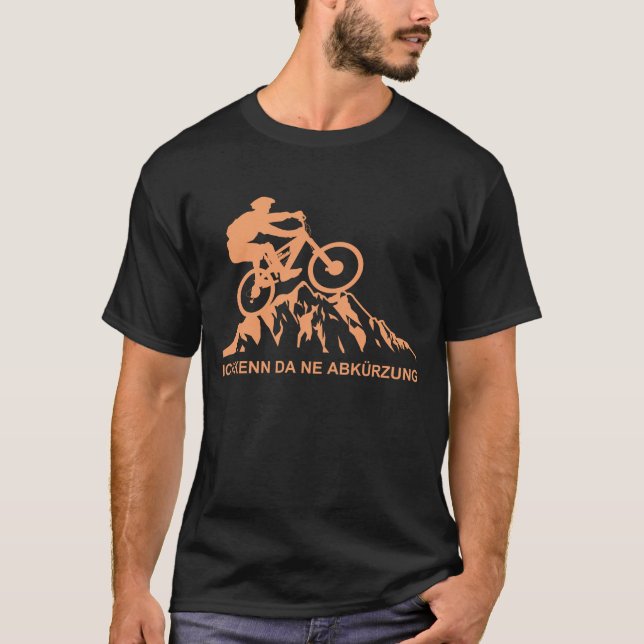 Camiseta Fahrradfahrer Fahrad MTB cuesta abajo Berge Abkürz (Anverso)