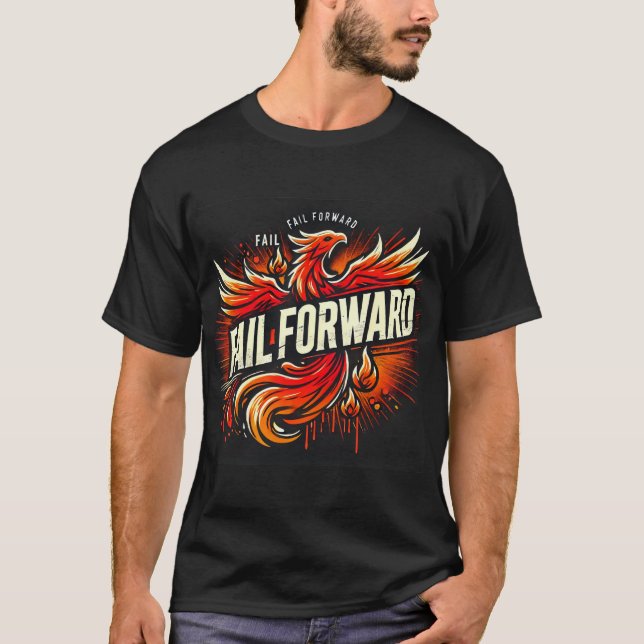 Camiseta Fail Forward Success BLACK (Anverso)