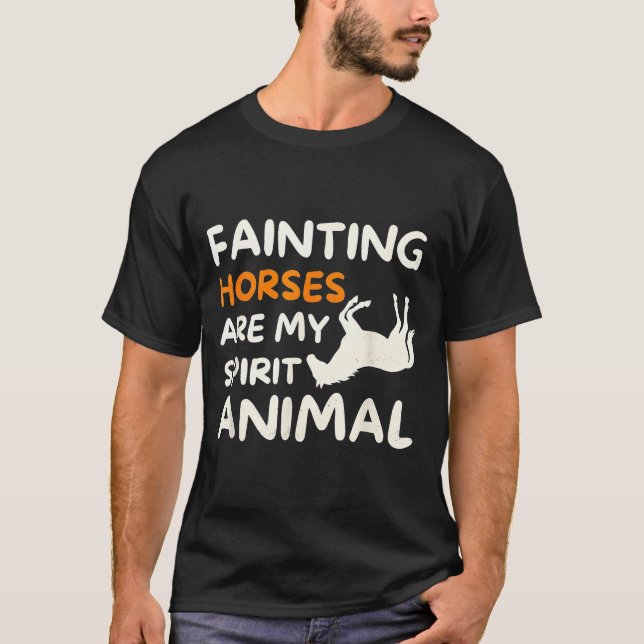 Camiseta Fainting Horses Are My Srit Animal Funny Farm Hors (Anverso)