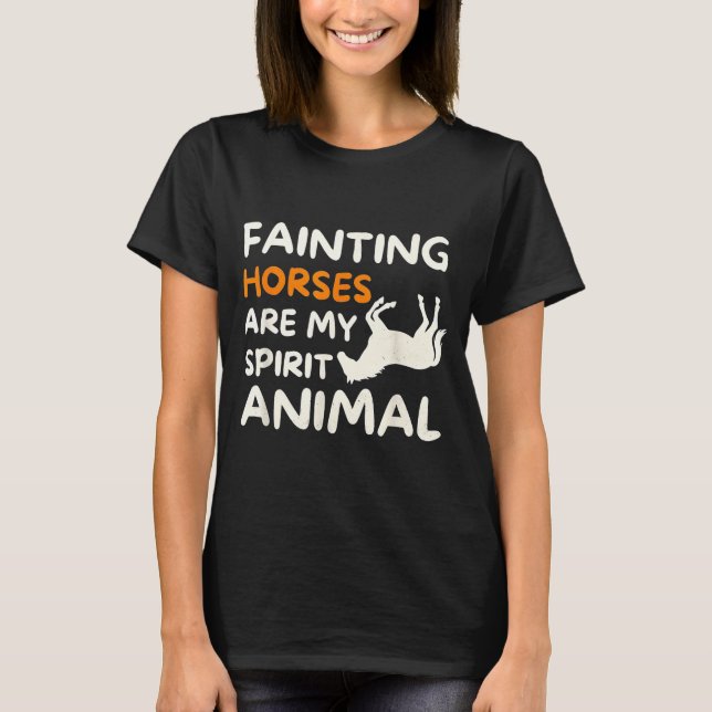 Camiseta Fainting Horses Are My Srit Animal Funny Farm Hors (Anverso)