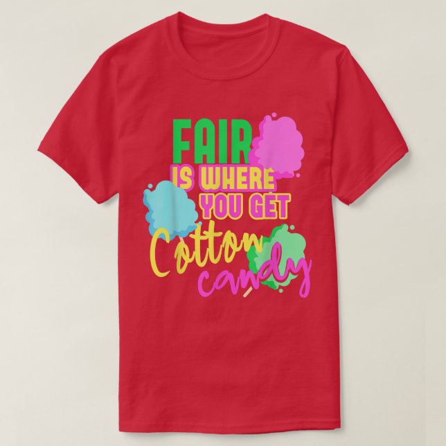 Camiseta Fair Cotton Candy Floss (Diseño del anverso)