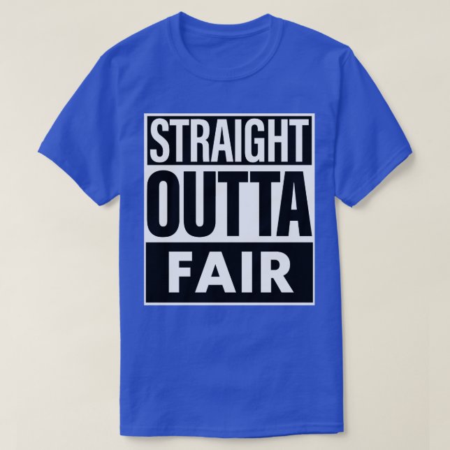 Camiseta Fair Name Straight Outcome Fair (Diseño del anverso)