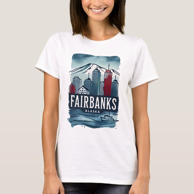 Camiseta Fairbanks Alaska (Anverso)