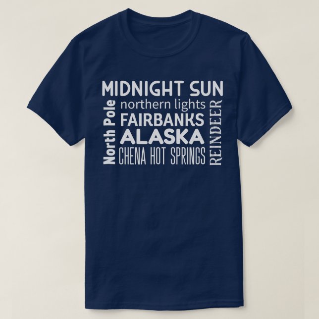 Camiseta Fairbanks Alaska (Diseño del anverso)