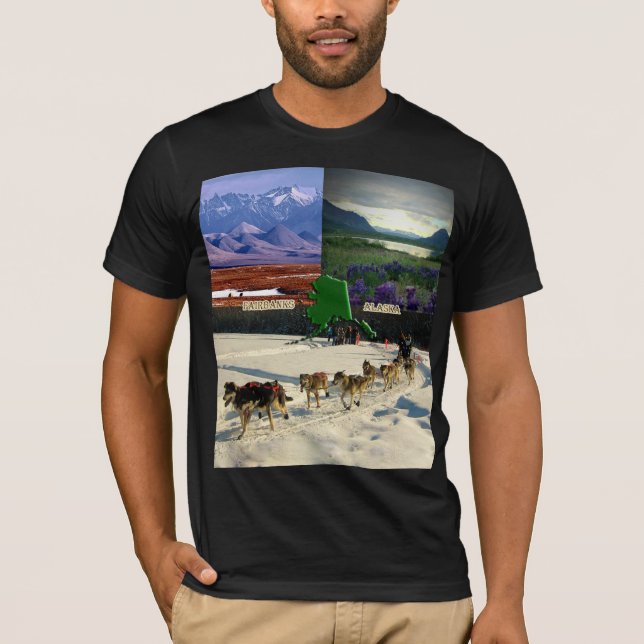 Camiseta Fairbanks, Alaska Collage (Anverso)