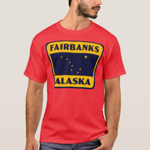 Camiseta Fairbanks Alaska Insignia Retro Amarilla