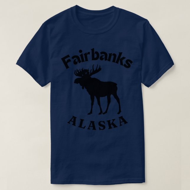 Camiseta Fairbanks Alaska Moose TShirt (Diseño del anverso)