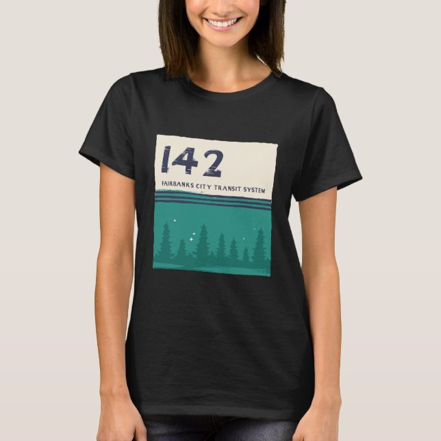 Camiseta Fairbanks City Transit System 142 Magic Bus (Anverso)