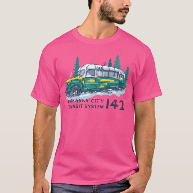 Camiseta Fairbanks City Transit System 142 Magic Bus Dark T (Anverso)