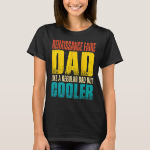 Camiseta Faire renacentista papá como papá común pero negro