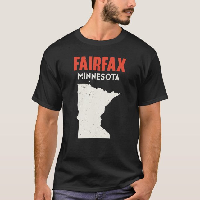 Camiseta Fairfax Minnesota Estados Unidos de América Viajes (Anverso)