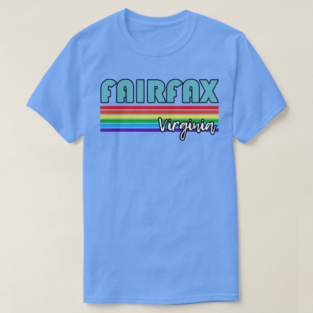 Camiseta Fairfax Virginia Pride Fairfax LGBT Gift LGBTQ Su (Diseño del anverso)