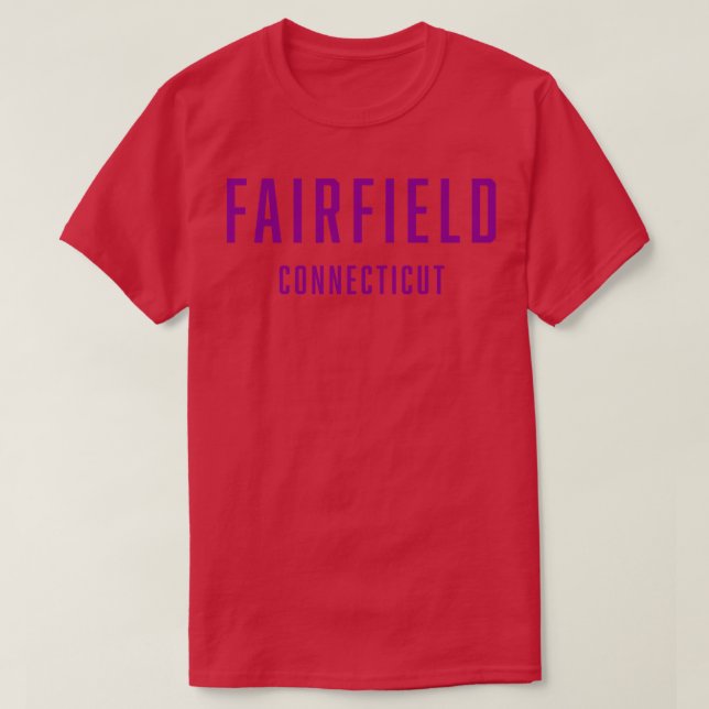 Camiseta Fairfield Connecticut TShirt 5 (Diseño del anverso)