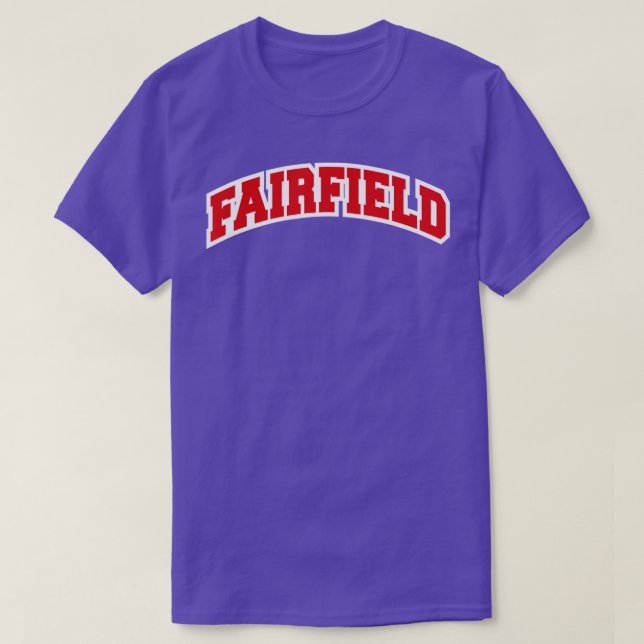 Camiseta Fairfield Connecticut Varsity Style Vintage (Diseño del anverso)
