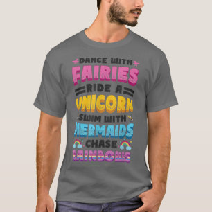 Camiseta Fairies Unicornio Sirenas Las Aradas Arrojadas Ama