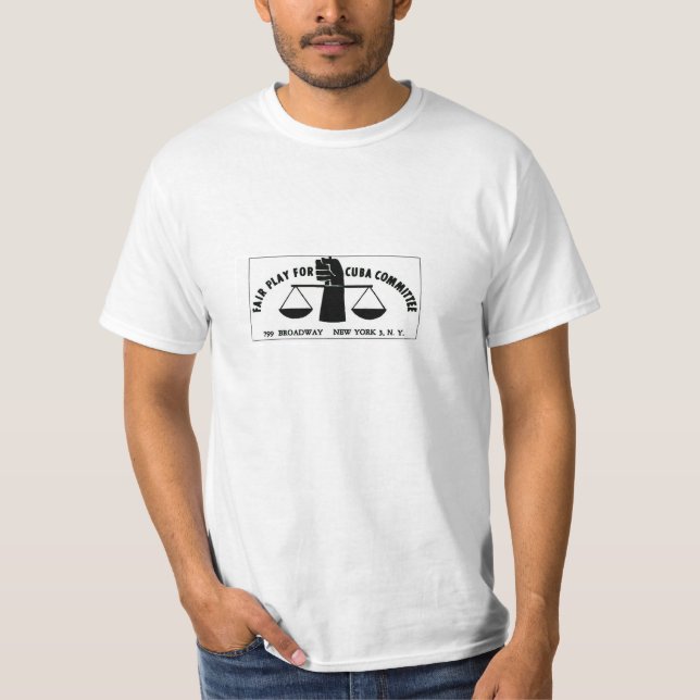 Camiseta FAIRPLAY PARA CUBA - Lee Harvey Oswald (Anverso)