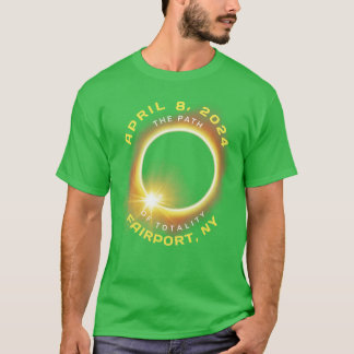 Camiseta Fairport New York Eclipse solar Totalidad Abril 8 