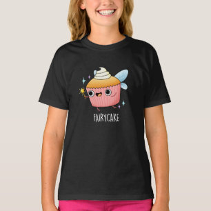 Camiseta Fairy Cake Funny Cupcake Pun Dark BG