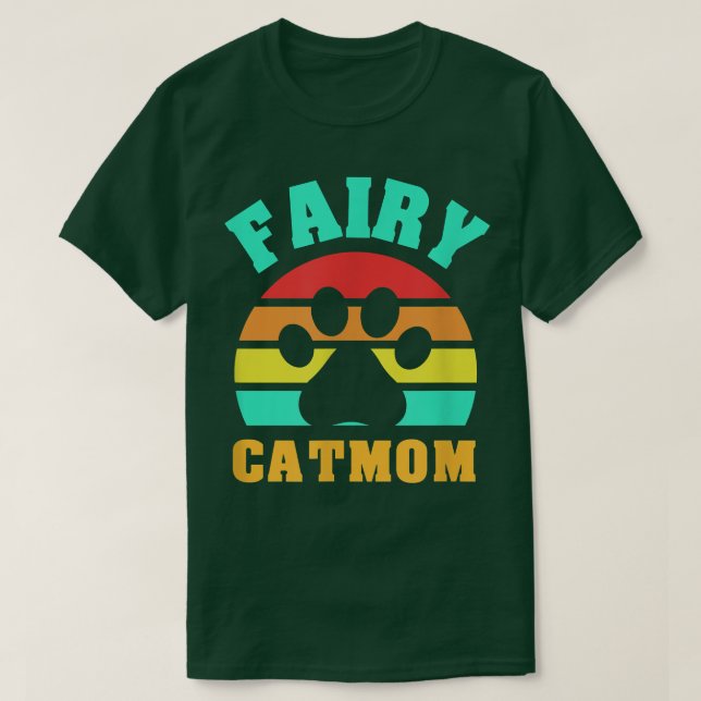 Camiseta Fairy Cat Mom Funny Cat  (Diseño del anverso)