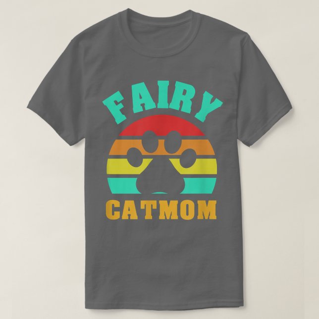 Camiseta Fairy Cat Mom Funny Cat  (Diseño del anverso)